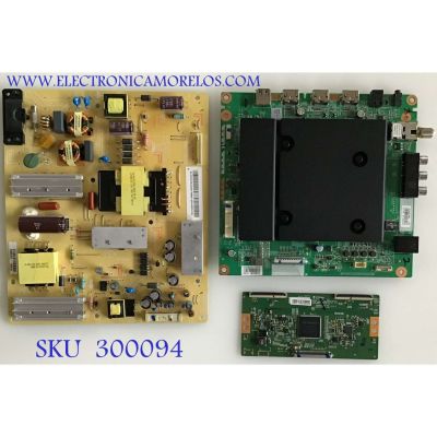 KIT DE TARJETAS PARA TV TOSHIBA / MAIN 461C8K21L02 / 431C8K21L02 / SBB55T VTV-L55730 REV:1 / FUENTE PK101W1230I / 01-PK101W1230I / T-CON 6871L-4044A / 6870C-0535B / PANEL K490WDR1 / MODELO 49L621U